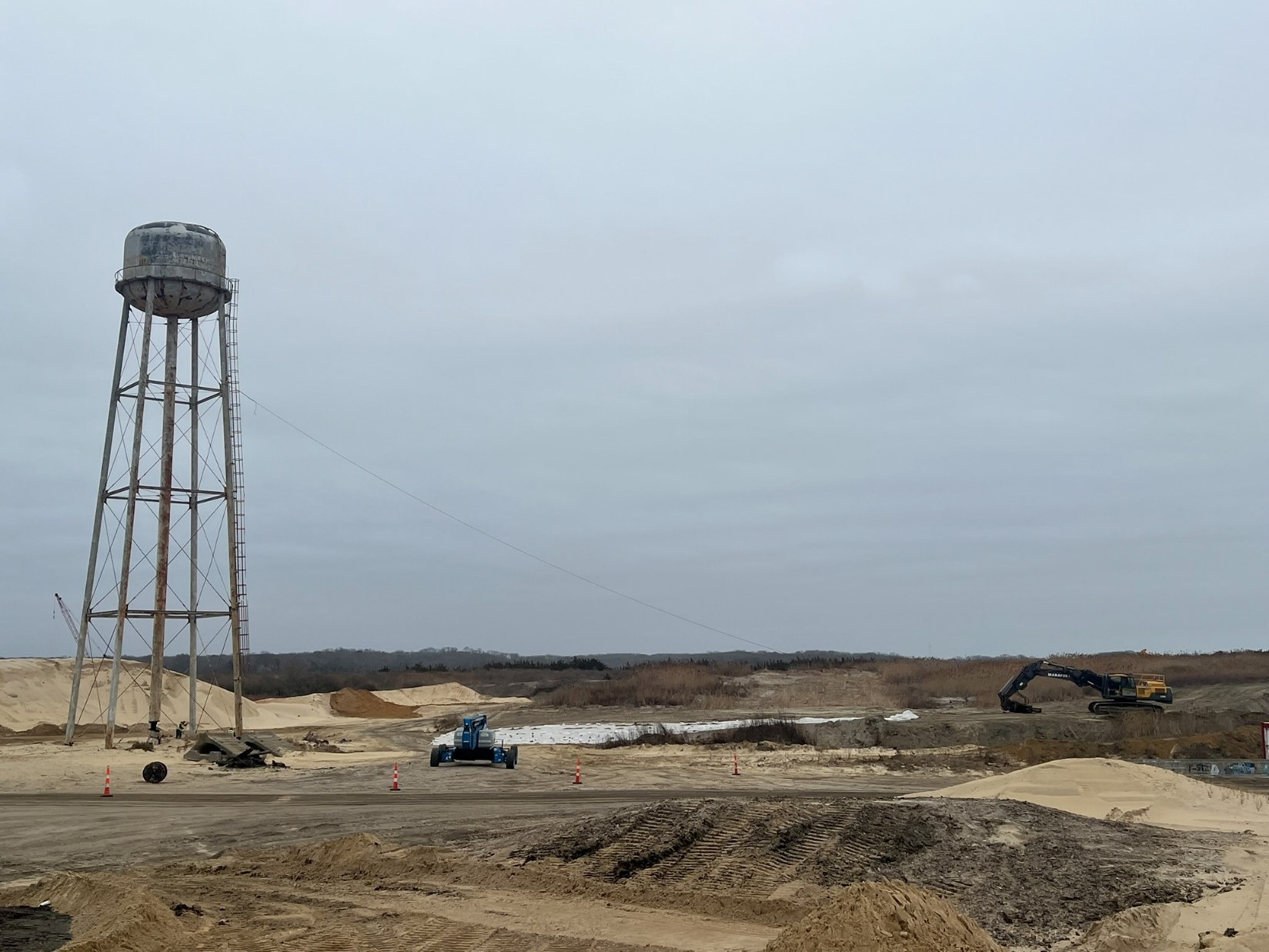 Final stage preparations for the water tower demolition – March 2025