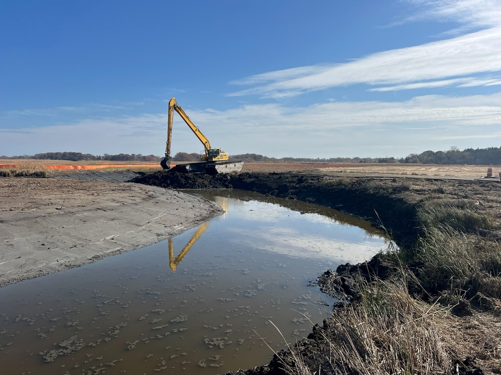 Excavation of mainstem of Pond Creek – November 2024