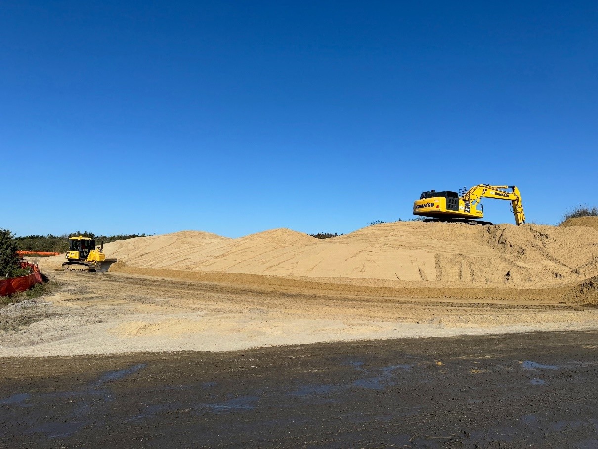 Construction of sand dune – October 2024